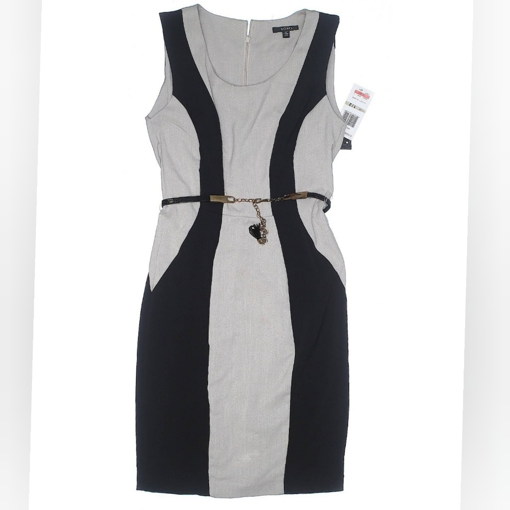 Xoxo Casual Sheath Color Block work Dress